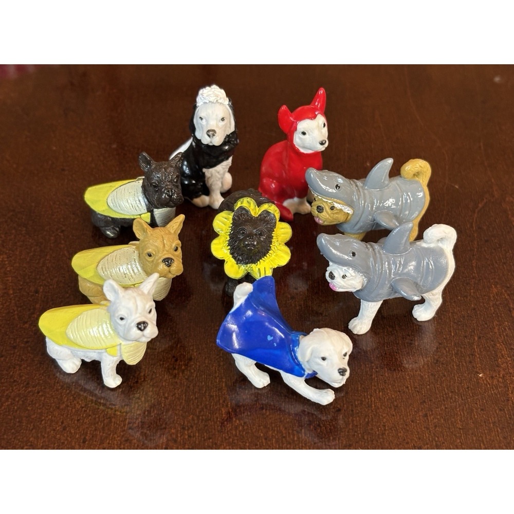 Lot of Mini Dog Figures In Costume